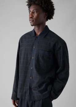 TOAST Abstract Embroidered Kantha Shirt- Shirts