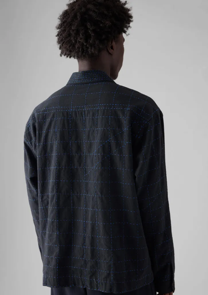 TOAST Abstract Embroidered Kantha Shirt- Shirts