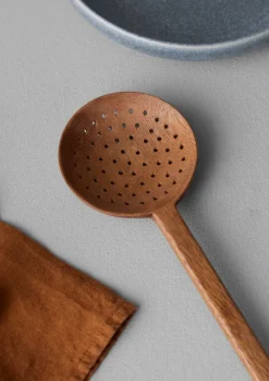 TOAST Acacia Wood Slotted Spoon- Tableware