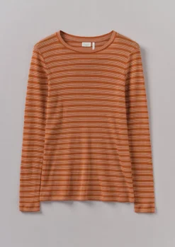 TOAST Agnes Stripe Wool Lyocell Tee-Women Jersey|Tops & Tees