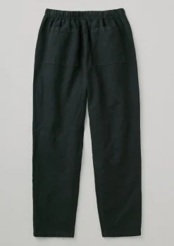 TOAST Alfie Garment Dyed Herringbone Trousers- Linen|Trousers