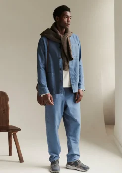TOAST Alfie Garment Dyed Herringbone Trousers- Workwear|Trousers