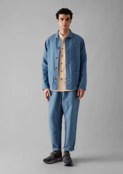 TOAST Alfie Garment Dyed Herringbone Trousers- Workwear|Trousers