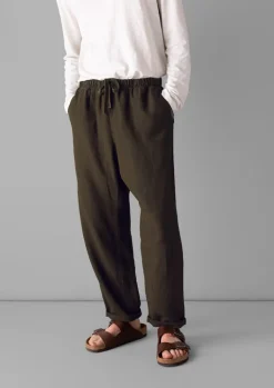 TOAST Alfie Garment Dyed Linen Trousers- Linen|Trousers