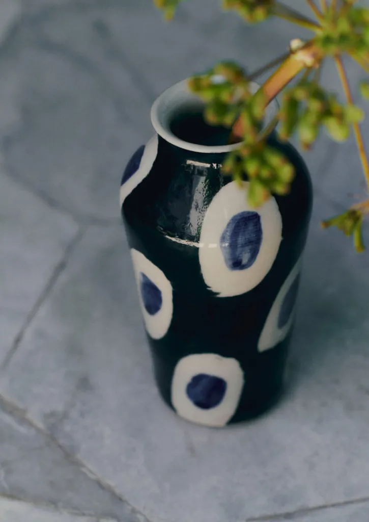 TOAST Ali Hewson Cobalt Dash Vase- Decorative Pieces|Ceramics