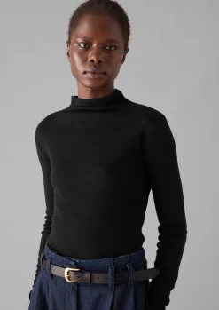 TOAST Aster Wool Lyocell High Neck Tee-Women Jersey|Tops & Tees