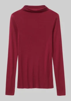 TOAST Aster Wool Lyocell High Neck Tee-Women Jersey|Tops & Tees