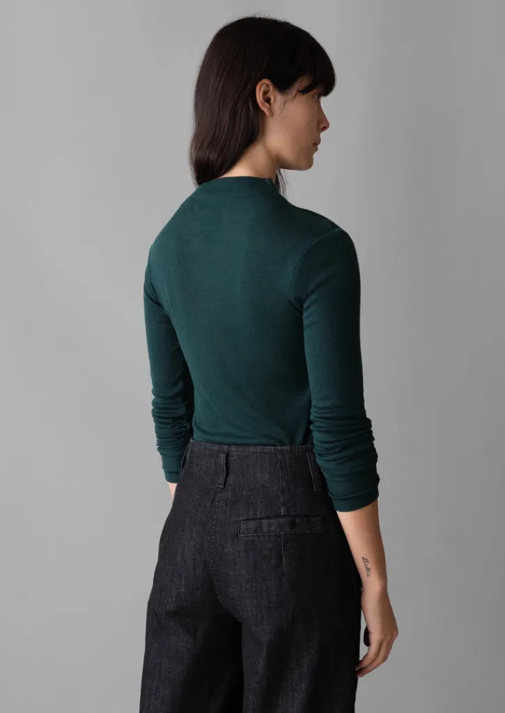 TOAST Aster Wool Lyocell High Neck Tee-Women Jersey|Tops & Tees