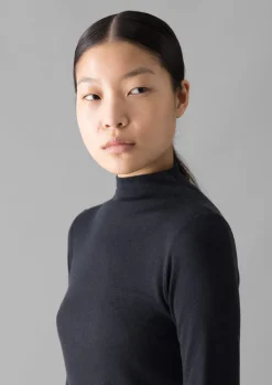 TOAST Aster Wool Lyocell High Neck Tee-Women Jersey|Tops & Tees