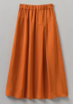 TOAST Asymmetric Satin Crepe Skirt-Women Skirts