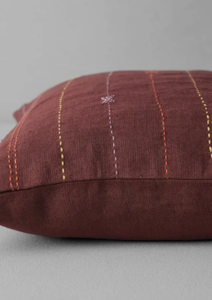 TOAST Basri Hand Embroidered Cushion Cover- Textiles|Cushions & Covers