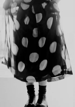 TOAST Batik Dot Pleated Skirt-Women Skirts