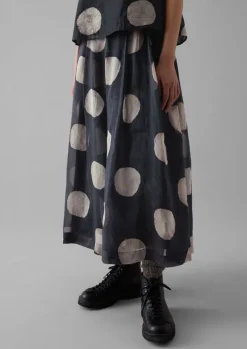 TOAST Batik Dot Pleated Skirt-Women Skirts