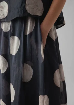 TOAST Batik Dot Pleated Skirt-Women Skirts