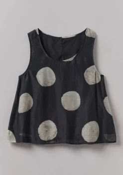 TOAST Batik Dot Print Tank Top-Women Tops & Tees