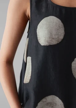 TOAST Batik Dot Print Tank Top-Women Tops & Tees