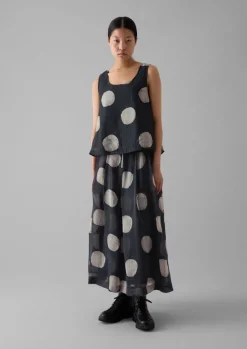 TOAST Batik Dot Print Tank Top-Women Tops & Tees
