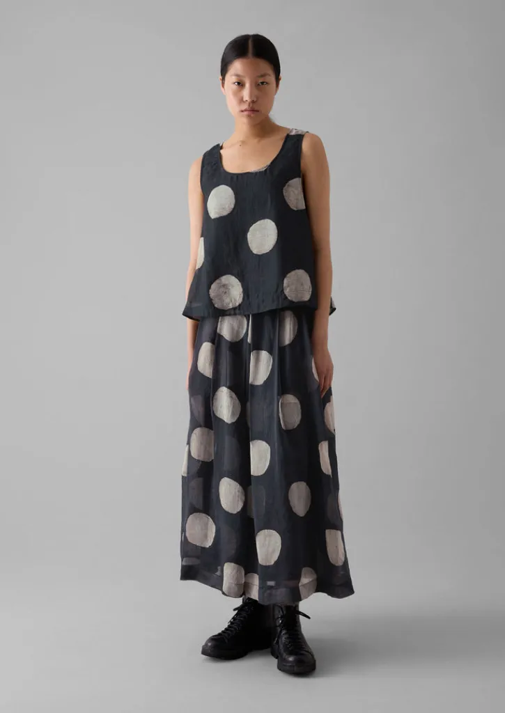 TOAST Batik Dot Print Tank Top-Women Tops & Tees