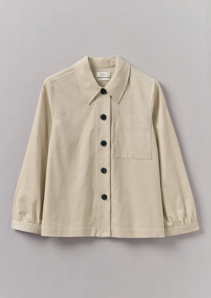 TOAST Baya Patch Pocket Organic Cord Shirt-Women Cord|Workwear