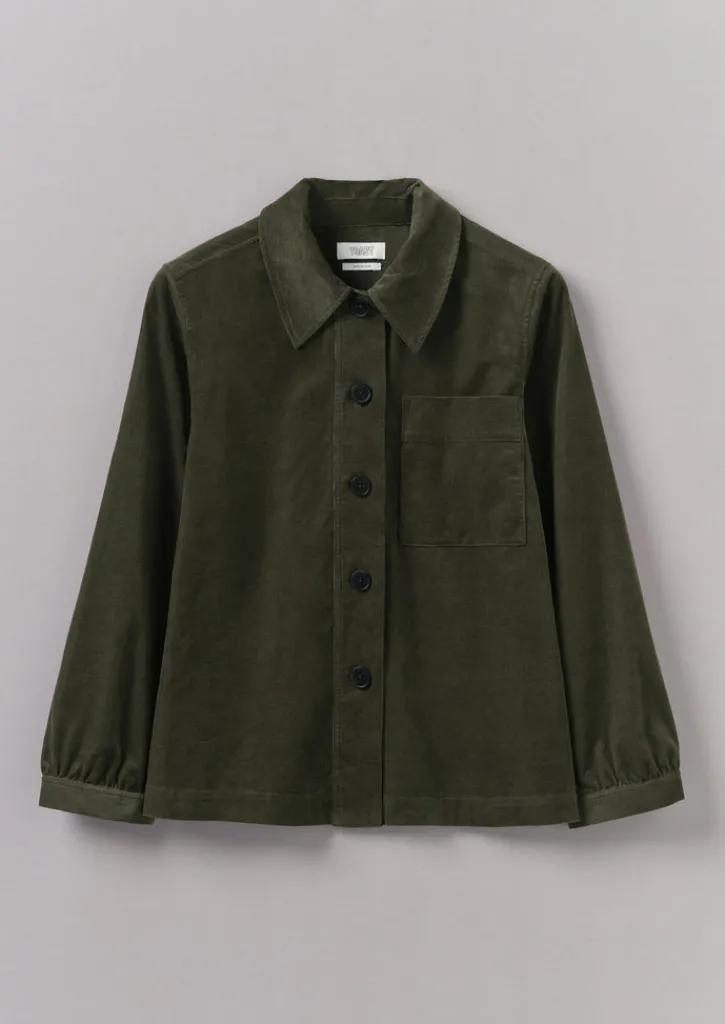 TOAST Baya Patch Pocket Organic Cord Shirt-Women Cord|Workwear