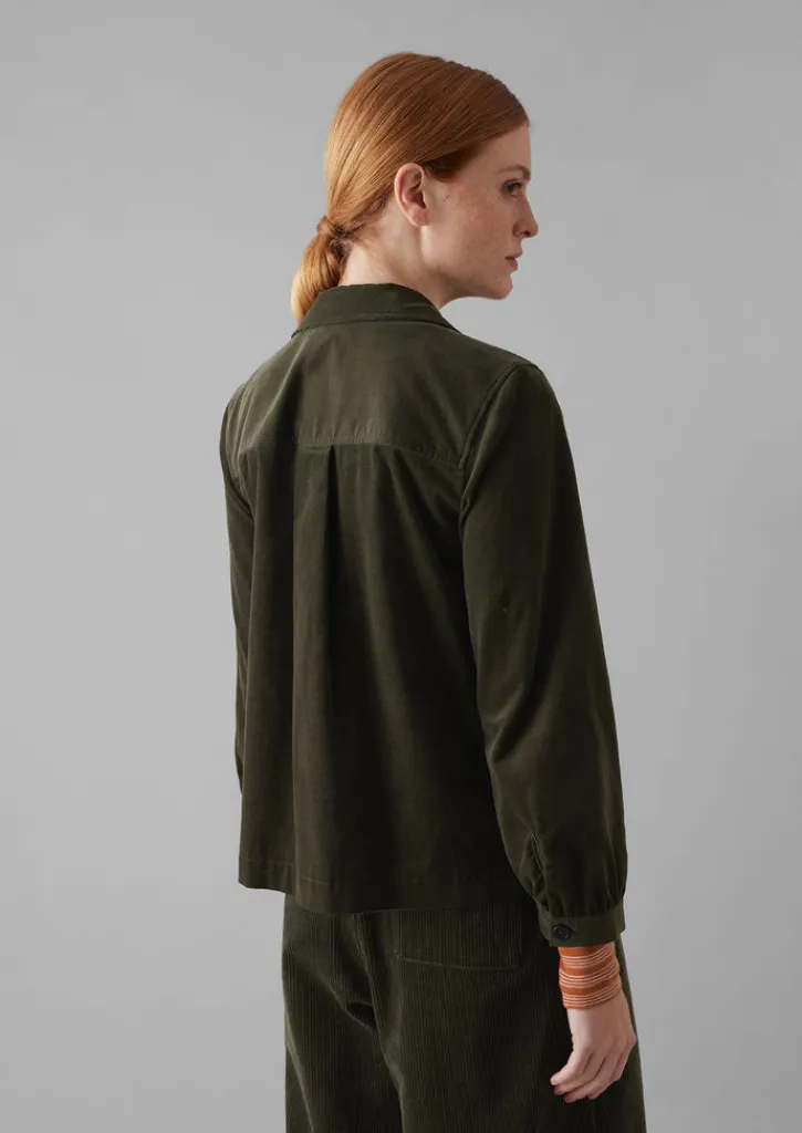 TOAST Baya Patch Pocket Organic Cord Shirt-Women Cord|Workwear