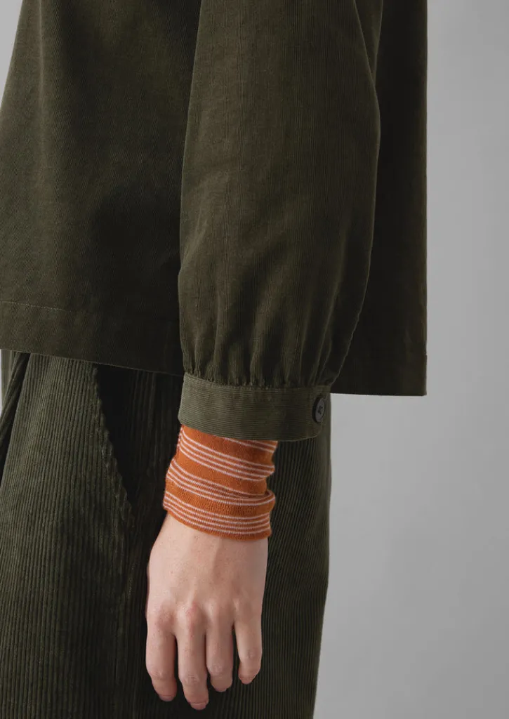 TOAST Baya Patch Pocket Organic Cord Shirt-Women Cord|Workwear