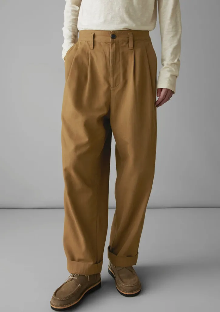 TOAST Bill Cotton Wide Leg Trousers- Trousers