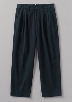 TOAST Bill Cotton Wide Leg Trousers- Trousers