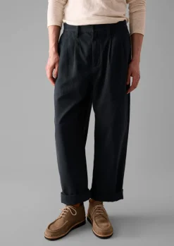 TOAST Bill Cotton Wide Leg Trousers- Trousers