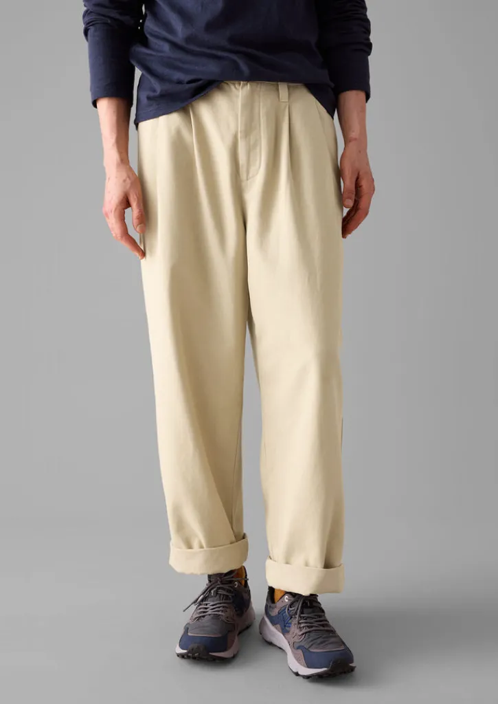 TOAST Bill Cotton Wide Leg Trousers- Trousers