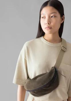 TOAST Bleu De Chauffe Suede Cross Body Bag-Women Bags & Belts