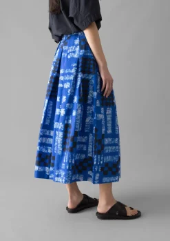 TOAST Block Print Batik Cotton Culottes-Women Skirts|Trousers