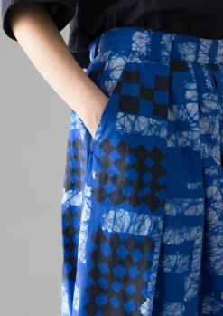 TOAST Block Print Batik Cotton Culottes-Women Skirts|Trousers