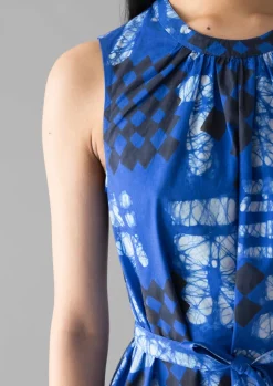 TOAST Block Print Batik Poplin Dress-Women Dresses