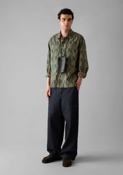 TOAST Block Print Irregular Check Shirt- Shirts