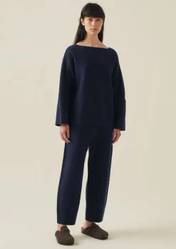 TOAST Boiled Wool Pull On Trousers-Women Loungewear|Trousers