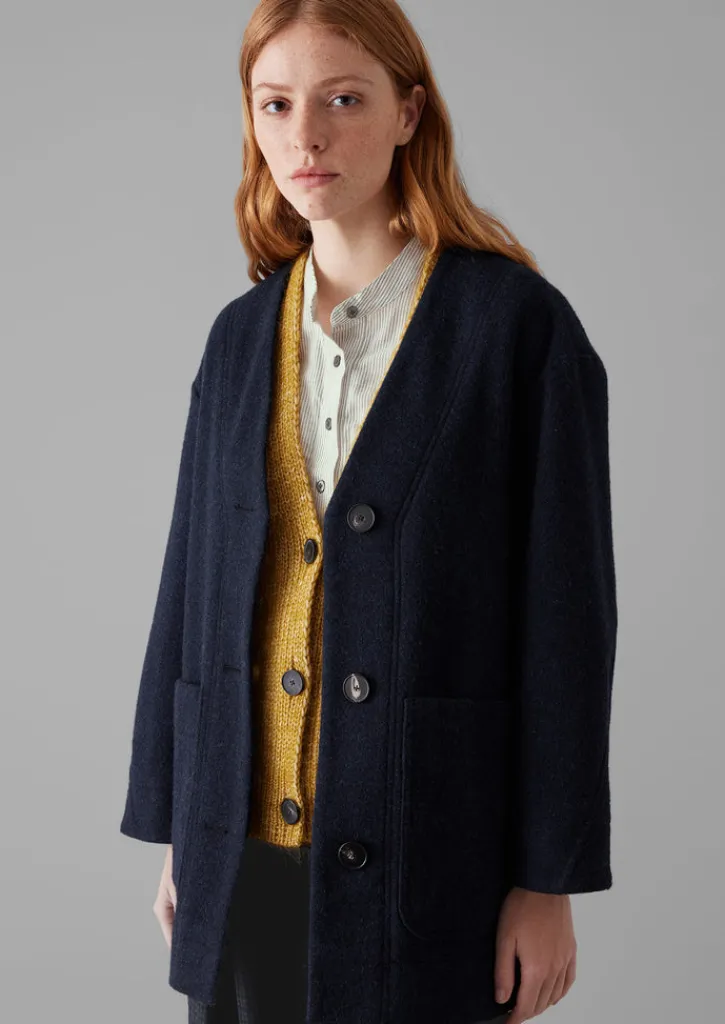 TOAST Boiled Wool Short Coat-Women Coats & Jackets