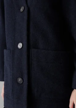 TOAST Boiled Wool Short Coat-Women Coats & Jackets