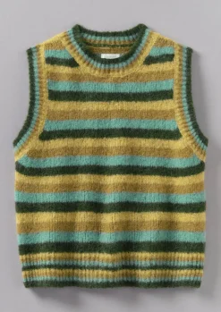 TOAST Brushed Alpaca Blend Stripe Tank-Women Knitwear