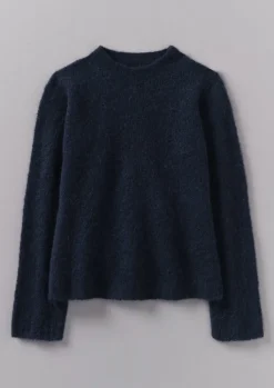 TOAST Brushed Alpaca High Neck Sweater-Women Knitwear