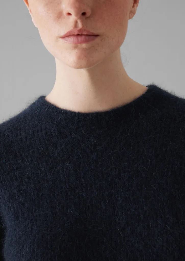 TOAST Brushed Alpaca High Neck Sweater-Women Knitwear