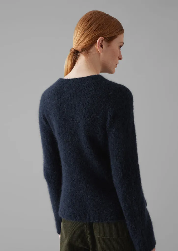 TOAST Brushed Alpaca High Neck Sweater-Women Knitwear
