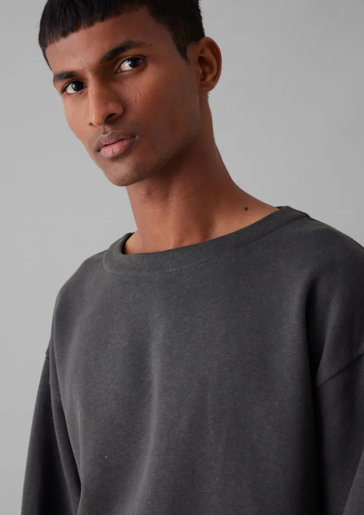 TOAST Brushed Cotton Hemp Wide Neck Sweater- Loungewear|Tops & Tees