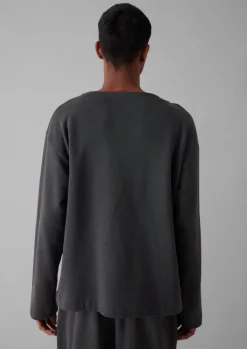 TOAST Brushed Cotton Hemp Wide Neck Sweater- Loungewear|Tops & Tees