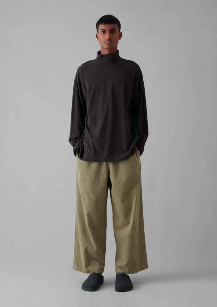 TOAST Brushed Cotton High Neck Lounge Top- Loungewear|Tops & Tees