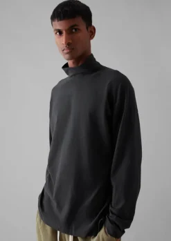 TOAST Brushed Cotton High Neck Lounge Top- Loungewear|Tops & Tees