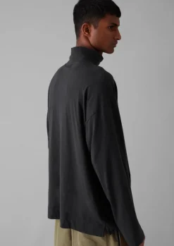 TOAST Brushed Cotton High Neck Lounge Top- Loungewear|Tops & Tees