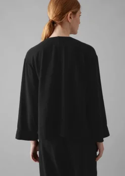 TOAST Brushed Cotton Linen Herringbone Top-Women Linen|Loungewear