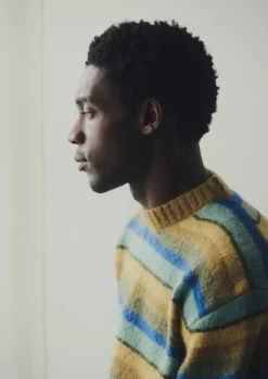 TOAST Brushed Stripe Sweater- Knitwear