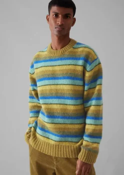 TOAST Brushed Stripe Sweater- Knitwear
